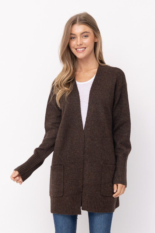 Mossy Open Front Cardigan