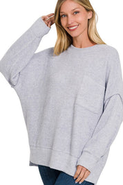 Camila Brushed Melange Hacci Sweater