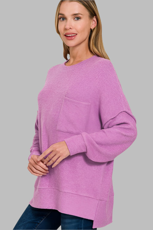 Camila Brushed Melange Hacci Sweater