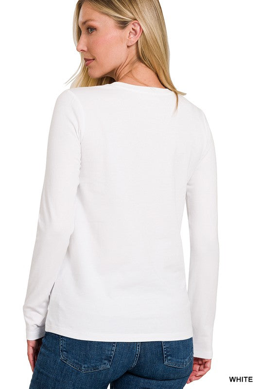 Luna Cotton Long Sleeve Tee - FINAL SALE