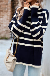 Natalia Striped High-Neck Sweater - FINAL SALE