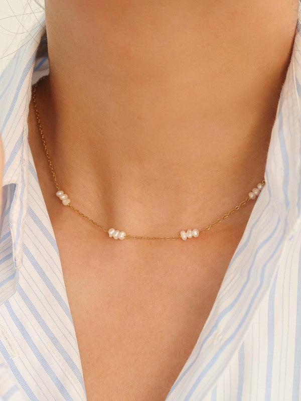 Leilani Multi Pearl Choker