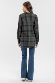 Camila Collared Button-Down Plaid Shirt - FINAL SALE