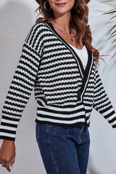 Seraphina Long Sleeved Knitted Cardigan - FINAL SALE