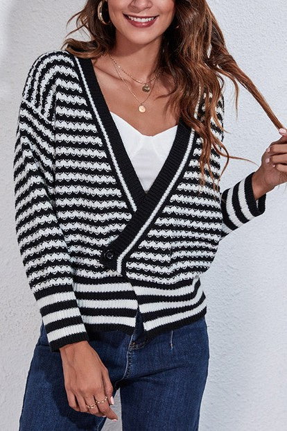 Seraphina Long Sleeved Knitted Cardigan - FINAL SALE