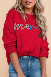 Tinsel Merry Letter Sweater