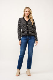 Dahlia Stripe Cardigan