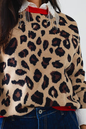 Scarlett Leopard Sweater,