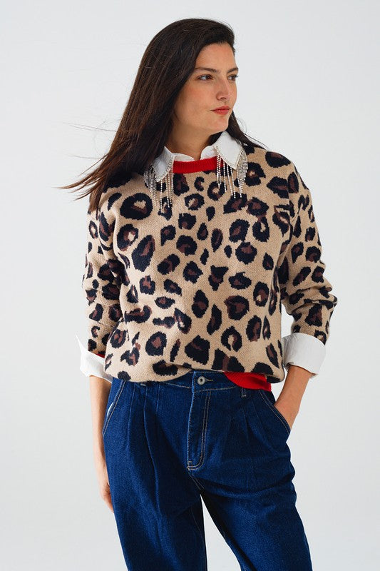 Scarlett Leopard Sweater,