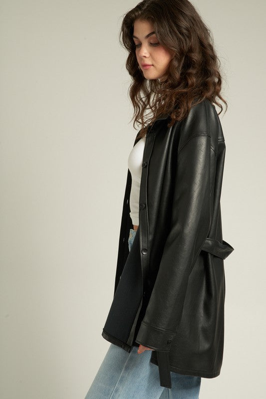 Lyra Faux Leather Jacket