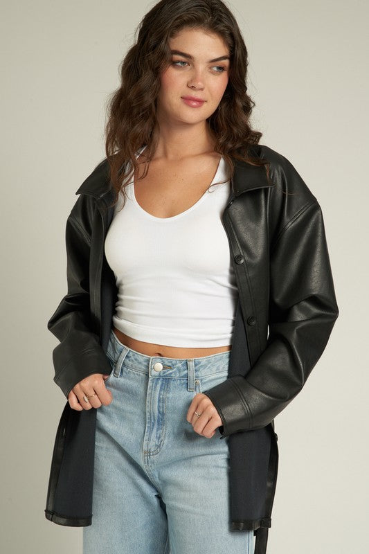 Lyra Faux Leather Jacket