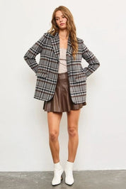 Liora Plaid Blazer