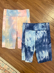 Tie Dye Bike Shorts - FINAL SALEThese stylish bike shorts have arrived to make your summer rides extra vibrant! Made with a comfy cotton-spandex blend, these will take you from the trails to the beach with ease. The tie dye print adds a groovy layer of pi