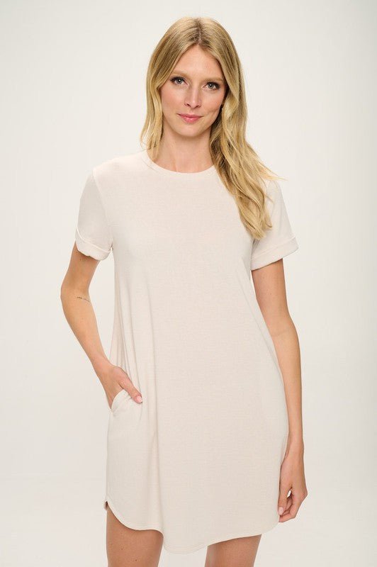 Morgan DressIntroducing the Morgan T-Shirt Dress – your go-to ensemble for effortless style and comfort. Crafted from lightweight French terry fabric, this dress is perfect for those laid-back days when you want to look chic without sacrificing comfort. F