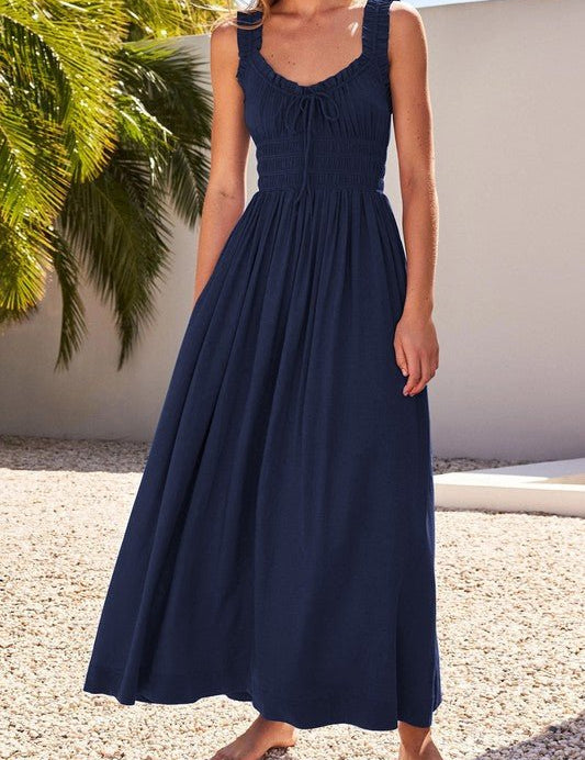 Vacation DressIndulge in luxury with the High End French Vacation Dress, a sophisticated choice for your next getaway. Crafted from 100% polyester, this dress embodies elegance and comfort, perfect for exploring picturesque locales or enjoying a sunset di