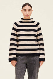 Bri Stripe Sweater - FINAL SALE50% POLYAMIDE 25% POLYESTER 25% ACRYLICBri Stripe Sweater - FINAL SALE}Style BarGrade & GatherStyle Bar