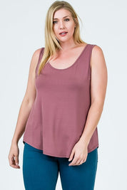 Curve Classic Tank - FINAL SALEPRODUCT DESCRIPTION: This classic round neck tank top is a wardrobe staple. Emmas Closet is a staff & customer favourite, known for their soft and comfy fabrics that wear and wash oh so well! Made of a stretchy rayon modal f