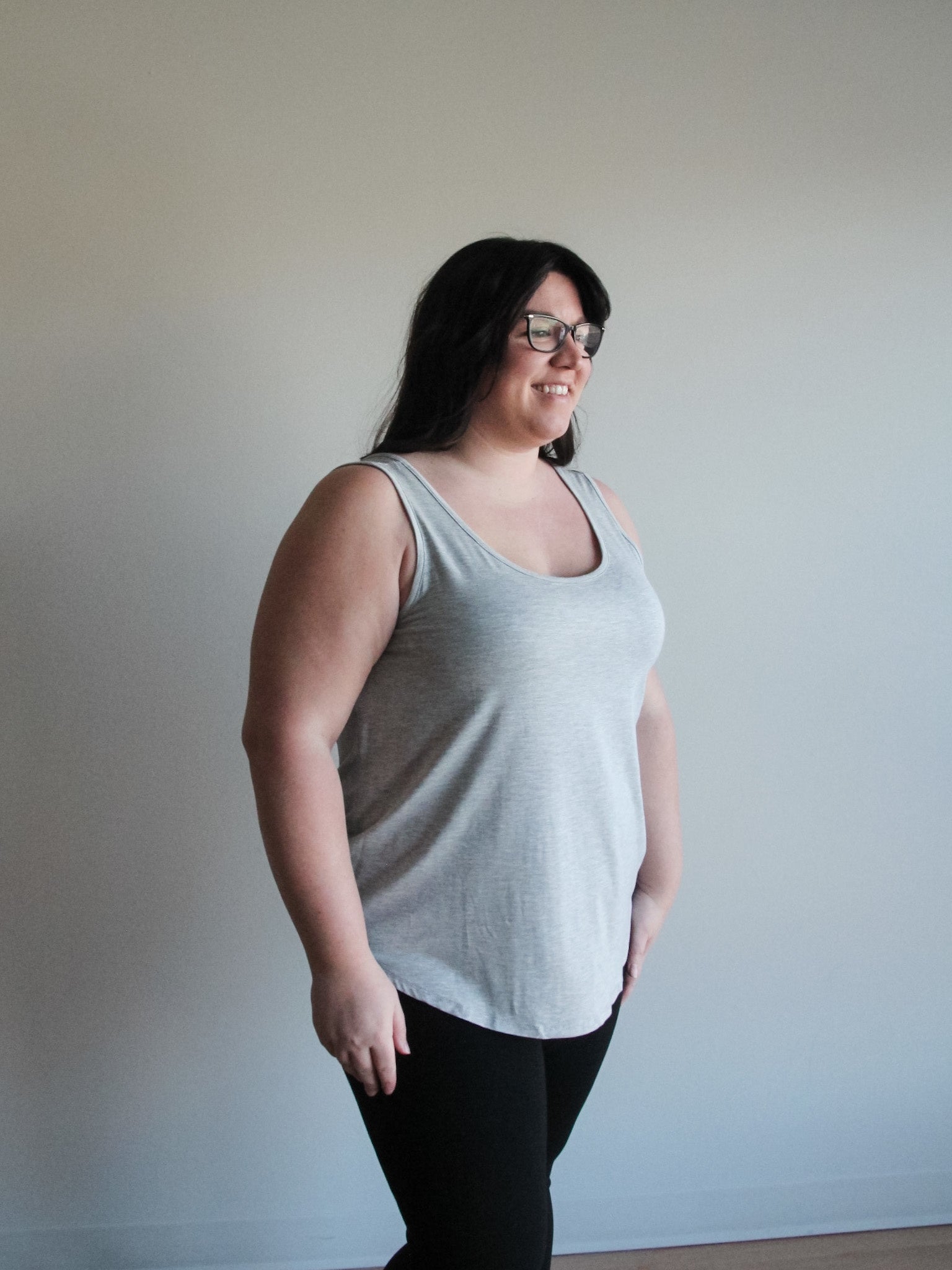 Curve Classic Tank - FINAL SALEPRODUCT DESCRIPTION: This classic round neck tank top is a wardrobe staple. Emmas Closet is a staff & customer favourite, known for their soft and comfy fabrics that wear and wash oh so well! Made of a stretchy rayon modal f