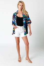 Kaylani Half Sleeve Top - FINAL SALEWith a fun print and a loose, easy fit, the Kaylani Top is the perfect summer blouse! The lightweight fabric keeps you cool, and with so many ways to style, its sure to be a go to! Dress this piece up with your favorite