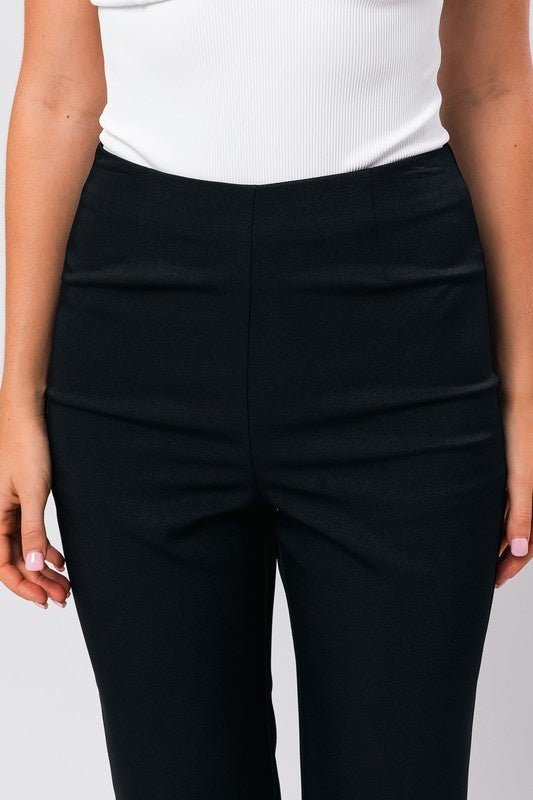 Maddi Straight Leg Pant - FINAL SALEPRODUCT DESCRIPTION: Your workday will go so smoothly with a cup of coffee and the Maddi Straight Leg Pants! These office-chic pants are composed of woven fabric that shapes a high waist with a flat front for a tailored
