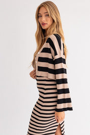 Monica Cropped Cardigan - FINAL SALEKeep it fun with the Monica Cardigan! The cropped hemline, bell sleeve and loose fit keep this piece relaxed but chic. Made of a soft & stretchy ribbed fabric with a functional button front. SIZE & FIT Fit: This garment