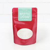 North Pole SnowMake 16 cups of fluffy "snow"! Pour into a large bowl and add 4 cups of water to see snow grow before your eyes! Flakes will grow to 100x their size. This snow is perfect for holiday parties, for making snow slime, or as a fun and easy indo