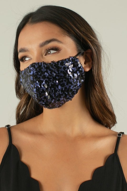 Venice Sequin Mask - FINAL SALEHoliday face masks, reusable, 2 layers, non-medicalVenice Sequin Mask - FINAL SALE}Style BarSpace 46Style Bar